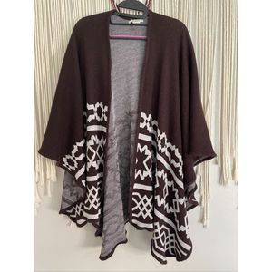 Ariat Maroon Poncho One Size